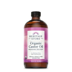 Heritage Store Organic Castor Oil 473ml