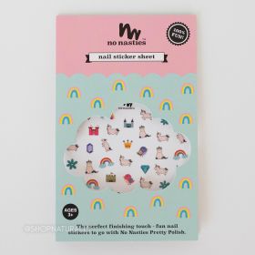 Buy No Nasties Nail Sticker Sheet Unicorn Online