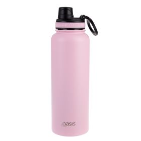 Buy Oasis 1.1L Pink Carnation Insulated Water Bottle