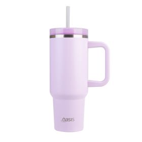 Oasis Insulated Tumbler with Straw Orchid 1.2L