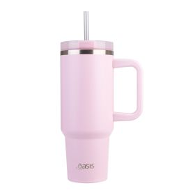 Oasis Insulated Tumbler with Straw Pink Lemonade 1.2L