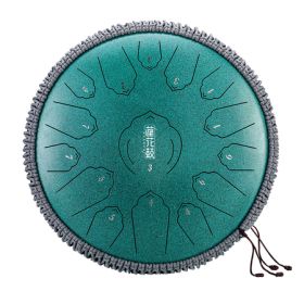 Hluru 15 Note Tongue Drum Malachite