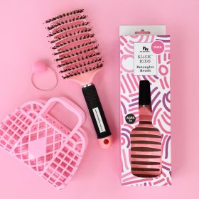 No Nasties Hair Detangler Brush in Pink