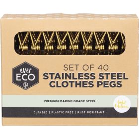 Ever Eco Marine Grade Stainless Steel Pegs Gold 40 pack