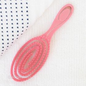 Buy The Happy Sparrow Spiral Detangling Brush Firm Bristles - Coral Pink online