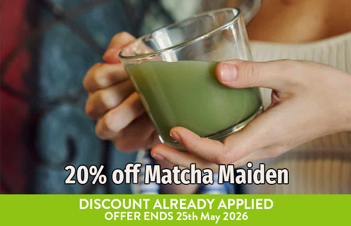 20% off Matcha Maiden range
