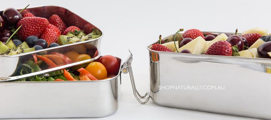 Stainless Steel Lunch Box with Removable Dividers - Round